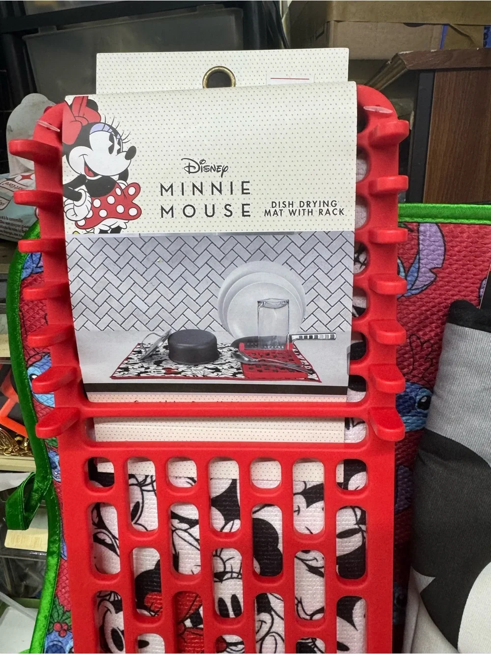 Disney Mickey & Minnie Kids Kitchen Set - Red, Black, White 5 pc set
